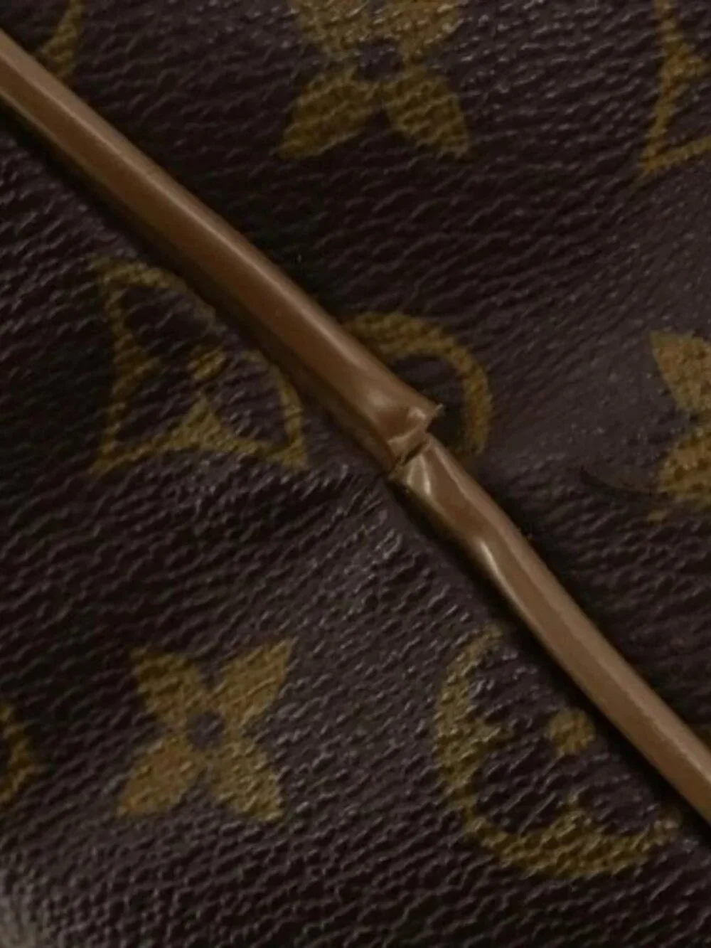 LOUIS VUITTON Monogram Sac Souple 55 Boston Bag M41622 LV Auth 183820